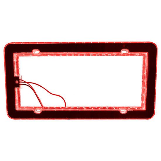 Red Halo Glow Dual Function LED Light For License Plates By Roadworks