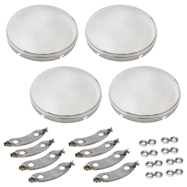 Stainless Steel Rear Domed Baby Moon Tandem Drive Axle Kit- No Logo Stainless Steel Rear Domed Baby Moon Tandem Drive Axle Kit- No Logo