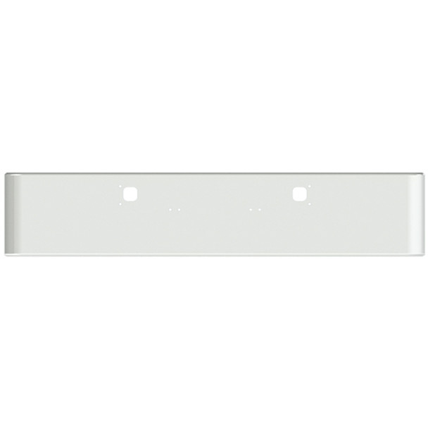 Kenworth W900A 18 Inch SS Texas Rolled End Bumper With Tow Holes