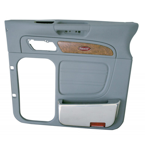 Stainless Steel Interior Door Pocket Cover W/ Low Pocket For Peterbilt