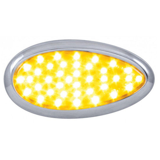 Freightliner Cascadia 39 Diode Amber LED Teardrop Signal Light