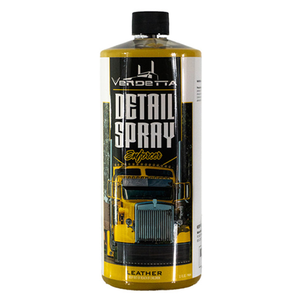 32 Oz Vendetta Enforcer Quick Detailer Spray Wax- Leather Scent 32 Oz Vendetta Enforcer Quick Detailer Spray Wax- Leather Scent