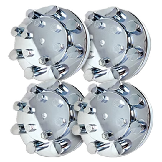 Chrome Plastic Rear Axle Cover Kit With Top Hat Nut Covers