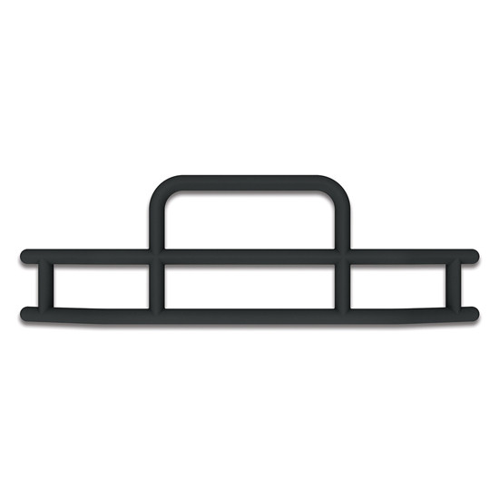 Kenworth T680 & Peterbilt 579 Matte Black Steel HighwayShield I15 Grille Guard & Bracket Kit
