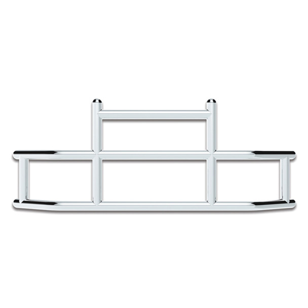 Kenworth T680 & Peterbilt 579 Stainless Steel HighwayShield I20R Grille Guard & Bracket Kit