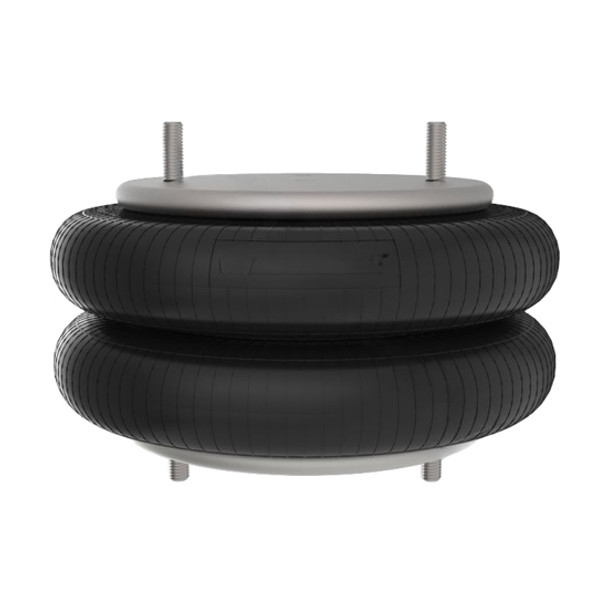 SAF Holland/Neway Suspension Double Convoluted Air Spring W/ 3 Top Plate Holes & 2 Bottom Plate Holes