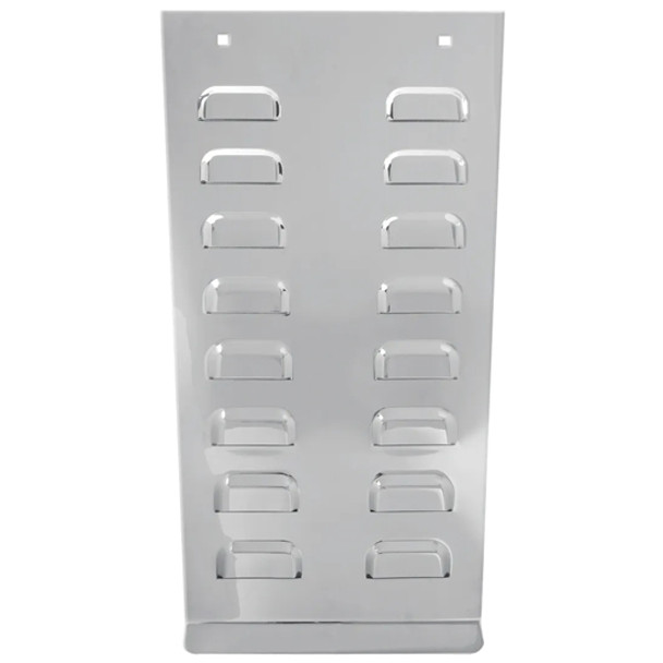 20-Inch Stainless Steel Louvered Anti-Sail Plate 20-Inch Stainless Steel Louvered Anti-Sail Plate