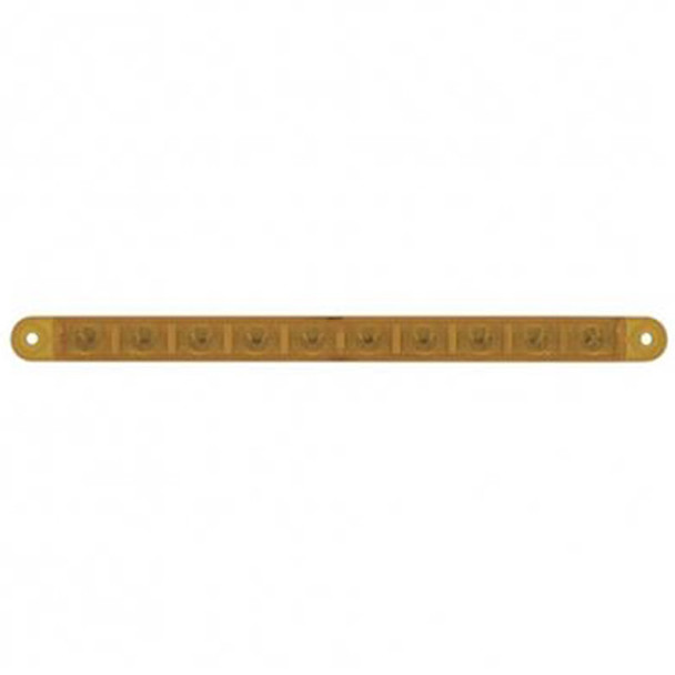 10 Diode 9 Inch Dual Function Strip Light - Amber LED / Amber Lens