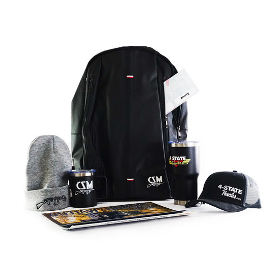 Chrome Shop Mafia Backpack Merch Gift Set W/ White Decal