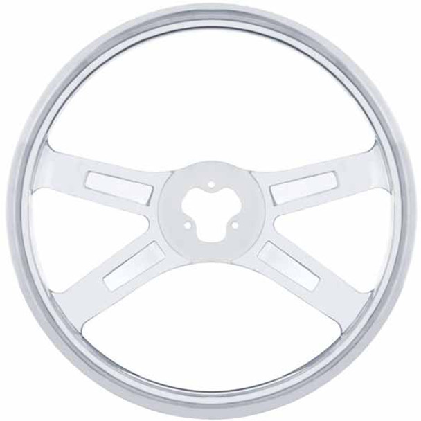 18 Inch Stainless Steel 4 Spoke Steering Wheel