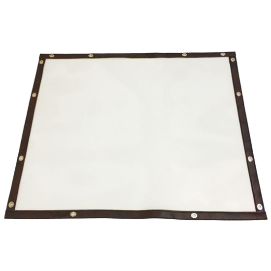 Robert James White Bug Screen With Brown Trim Peterbilt 365/367