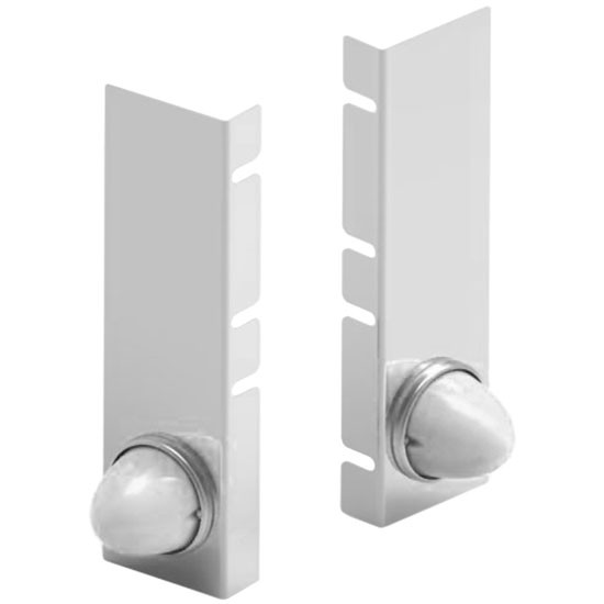 15 Inch Front Air Cleaner Panels With Single Watermelon Led - Amber Led / Clear Lens For Donaldson Ac For Kenworth W900L