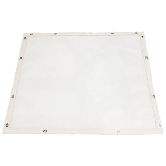 Plain White Mesh Bug Screen With Vinyl Trim For Kenworth T680 2022 +