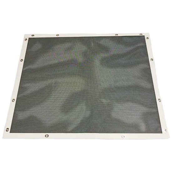 Black Bug Screen With White Trim For Kenworth W900B