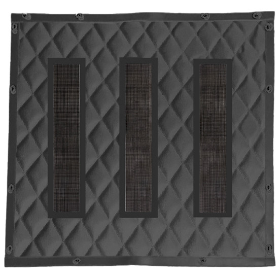 Black Quilted Vinyl Winter Front Oe Style For Freightliner M2 106