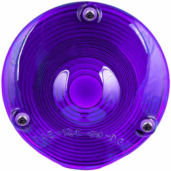 8 Inch 4 1/ Glass Classic Rnd Style Lens - Purple