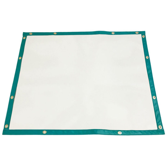 Plain White Mesh Bug Screen With Marine Vinyl Trim For Volvo Vnr