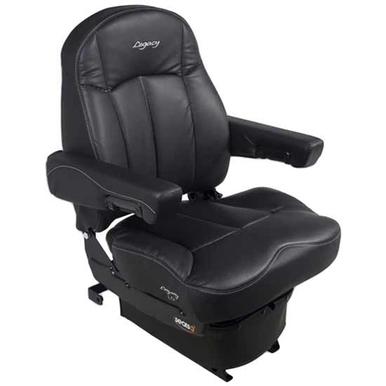 Seats Inc. Legacy Lo Seat With Mid Back, Low Base, Armrests, Heated - Duraleather Black