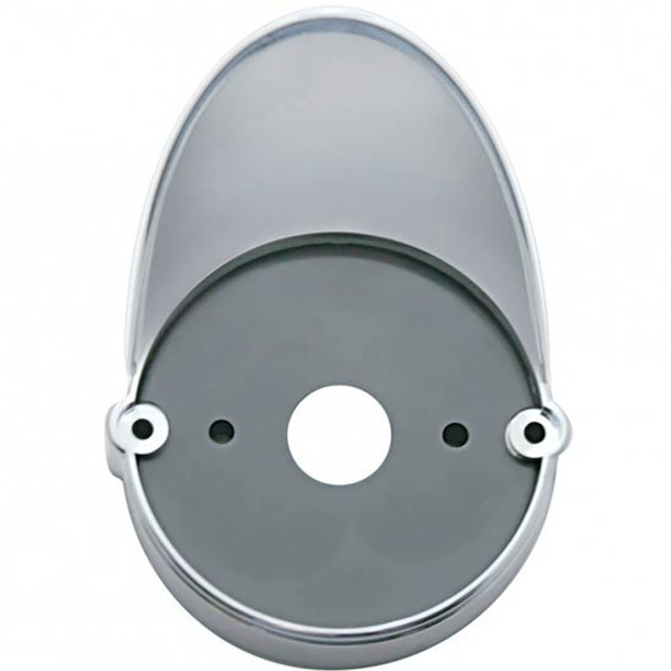 Chrome Plastic Flush Mount Base W/ Visor For Grakon 1000 Style LED Cab Lights