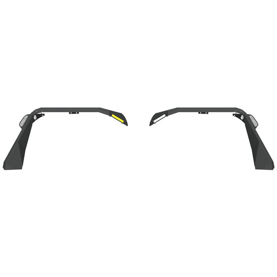 Road Armor Stealth Wide Front Fender Flare With Switchback Led Drl For Jeep Wrangler