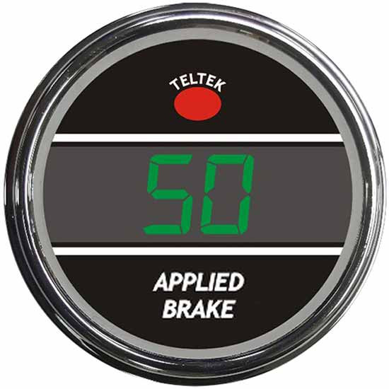 Digital Applied Brake Pressure Smart Gauge With Green Display For Kenworth And Peterbilt 2006-Newer