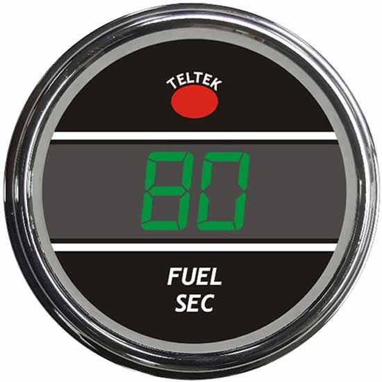 Digital Secondary Fuel Level Smart Gauge With Green Display For Kenworth And Peterbilt 2006-Newer