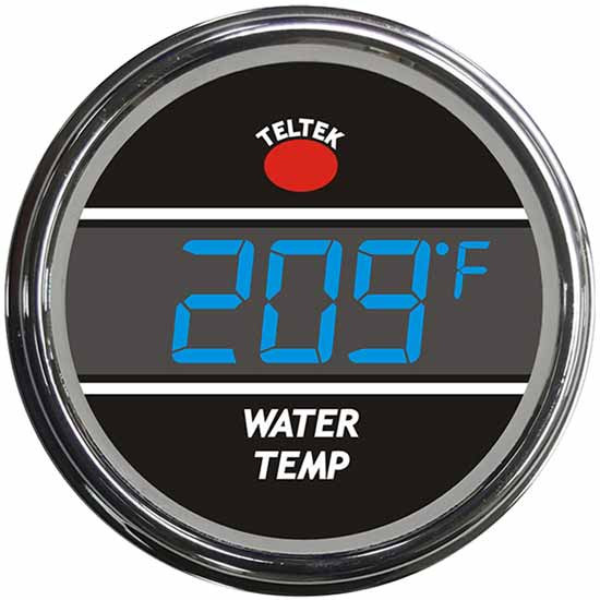 Digital Water Temperature Smart Gauge With Blue Display For Kenworth And Peterbilt 2006-Newer
