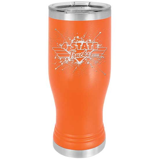 4 State Trucks 20 Oz Stainless Steel Pilsner Tumbler With Lid - Orange