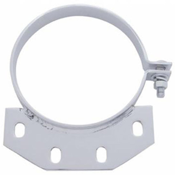 Chrome 6 Inch Ultra Cab Exhaust Clamp For Peterbilt 378, 379, 388, 389