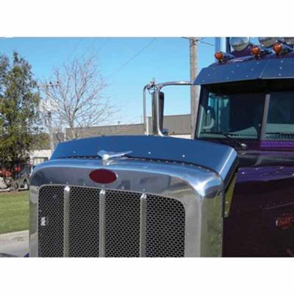 Stainless Steel Bug Deflector For Peterbilt 367, 388, 389