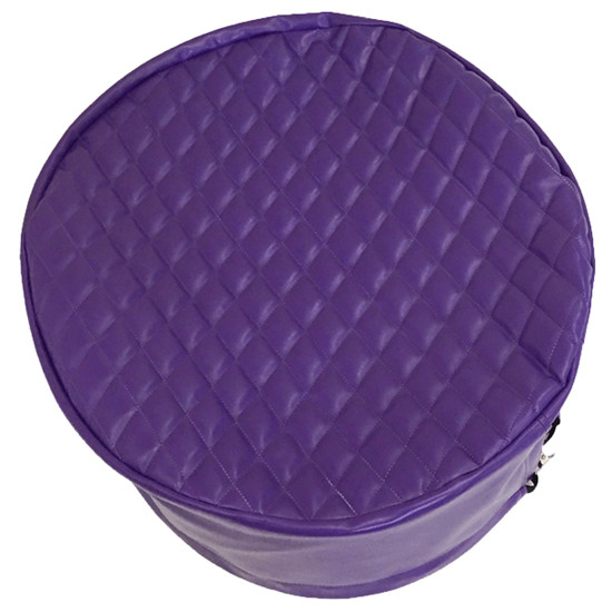 5 Inch Robert James 24. Dark Purple Vinyl Fuel Tank End Covers With 5 Inch Skirt For Kenworth