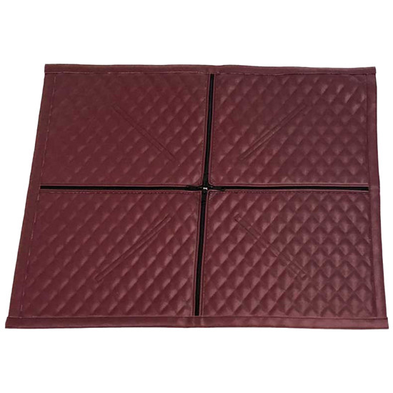 Black Cherry 2 Zipper Quilted Vinyl Winter Front With By Robert James For Kenworth W900L