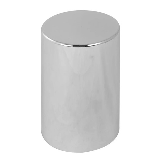 25 Inch 33Mm X 4. Chrome Cylinder Push On Lug Nut Cover