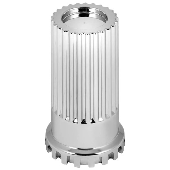 33Mm Chrome Bullet Flat Top Push On Lug Nut Cover