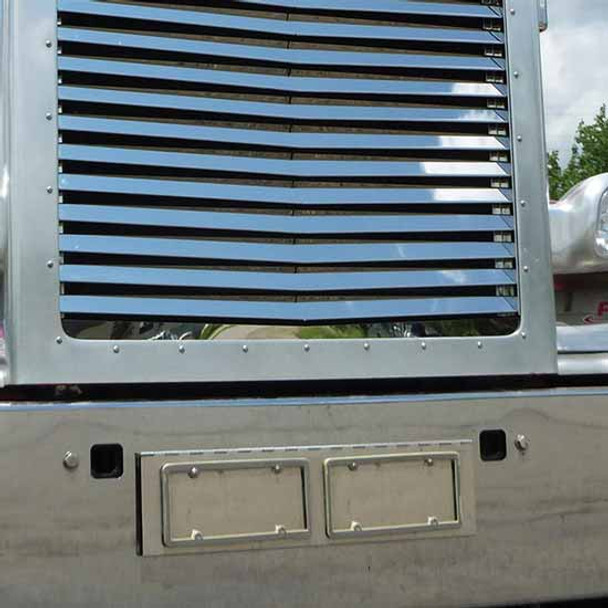 430 Stainless Steel Dual License Plate For Peterbilt