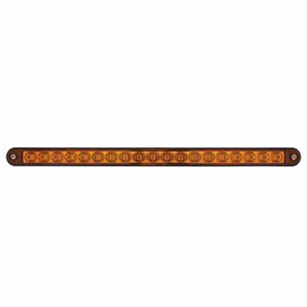 12 Inch 19 Diode Reflector Light Bar W/ Black Housing - Amber LED / Amber Lens