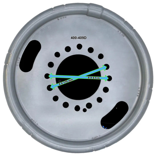 8 Inch Trailer Dual Wheel Balancer Set- 5/ Studs For 16.5- 17 Inch Wheel