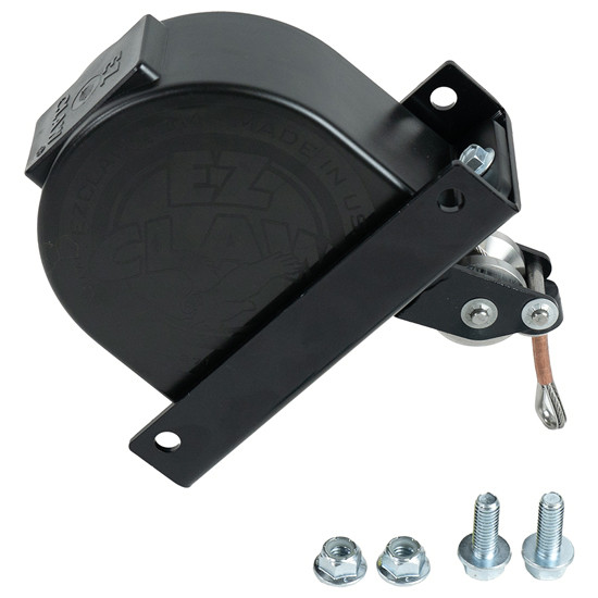 Ez Claw Black Steel Universal Mount 3-In-1 Line Saver For 25 Lbs Of Air Hoses, Electrical Lines And Glad Hands