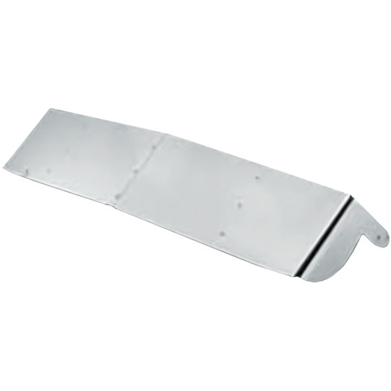 18 Inch Stainless Steel Drop Visor For Freightliner Columbia Day Cab, Flat Top