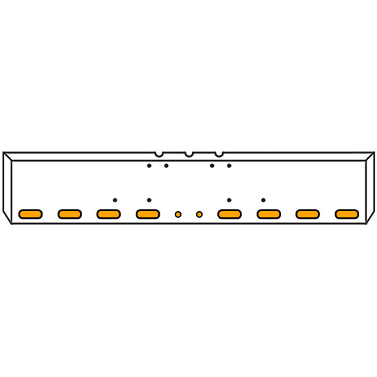 20 Inch Chrome Texas Boxed End Bumper Kit With 8 Oval, 2 Rnd 2 Inch Amber-Clear Chrome Lights For Freightliner Classic, Flc, Flt