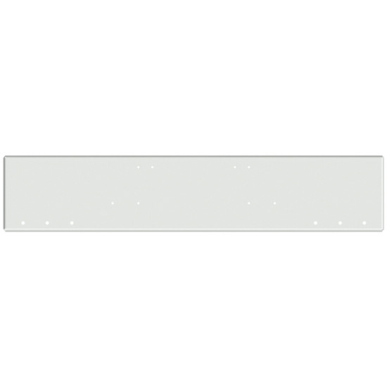 22 Inch Chrome Texas Boxed End Bumper With Mounting And 6 Rnd 3/4 Inch Light Holes For Freightliner Classic 120 / Xl, Flc, Flt