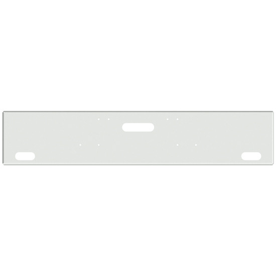 18 Inch Chrome Texas Boxed End Bumper With 2 Oval Light Holes For Freightliner Classic, Flc And Coe 1984-1999