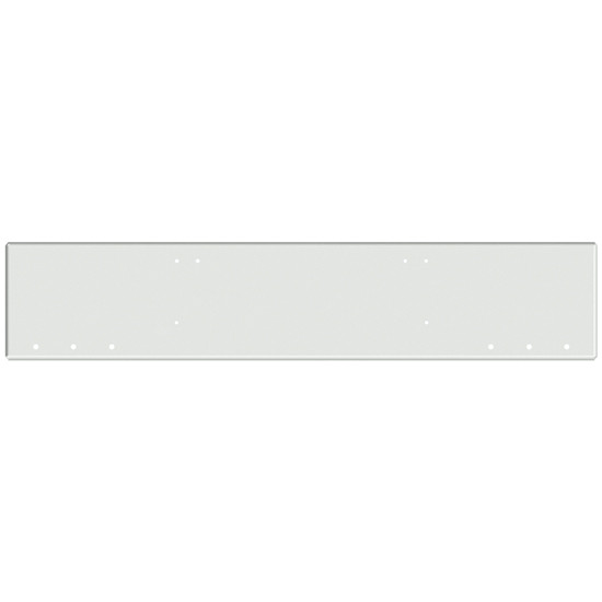 18 Inch Chrome Texas Boxed End Bumper With 6 Rnd 3/4 Inch And End Rnd 3/4 Inch Light Holes For Freightliner Coronado New Style, 122 Sd SFA