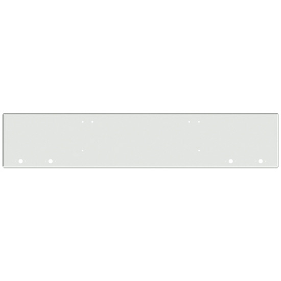 20 Inch Chrome Texas Boxed End Bumper With 4 M1 - P1 Light Holes For Freightliner Coronado New Style, 122 Sd SFA