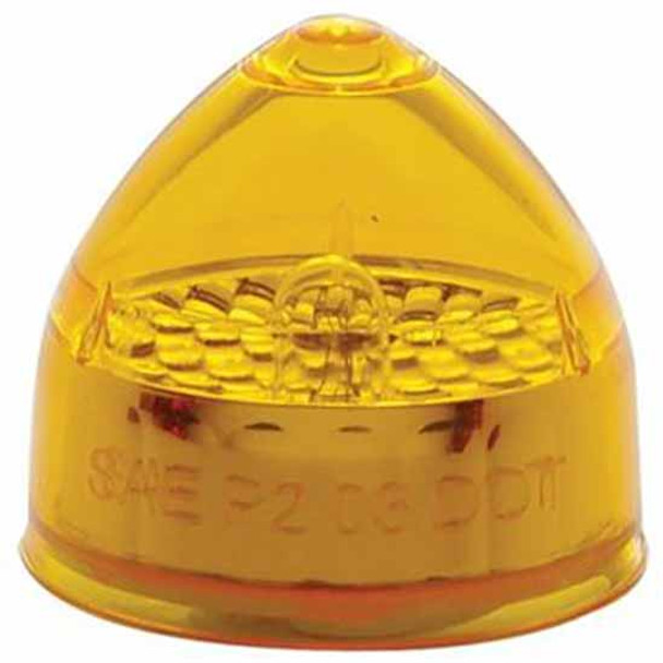 2 Inch Beehive Crystal Clearance Marker Light - Amber