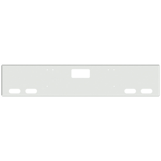 18 Inch Chrome American Eagle Bumper With Step, 4 Oval Light Holes