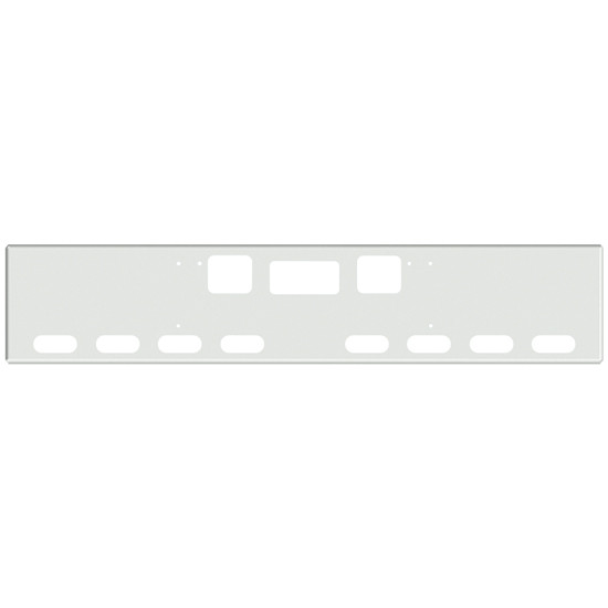 18 Inch Chrome Texas Boxed End Bumper With Tow, Step, 8 Oval Light Holes For Coronado New Style, 122Sd