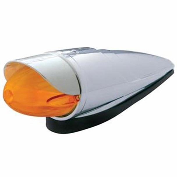9 LED Dual Function Glo-Light Watermelon Grakon 1000 Cab Light Kit W/ Visor - Amber LED/ Amber Lens