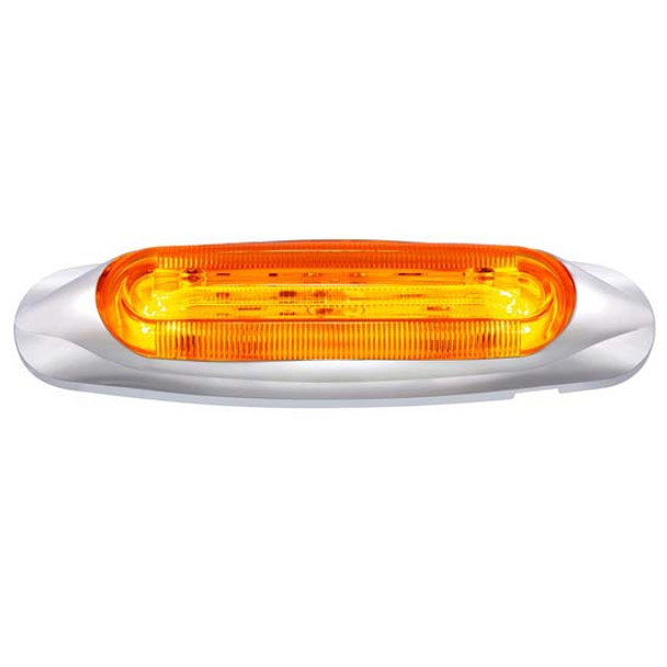 4 LED Lighttrack Clearance/Marker Light - Amber LED/ Amber Lens