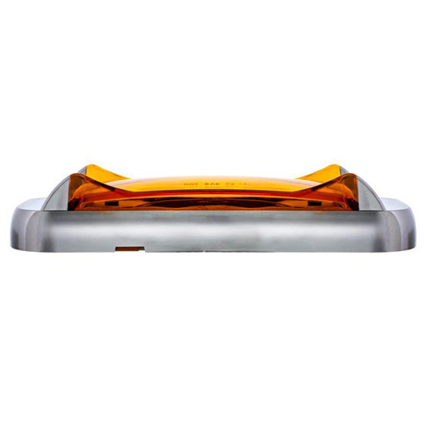 4 LED Saber Rectangular Marker Light W/ Amber Lens